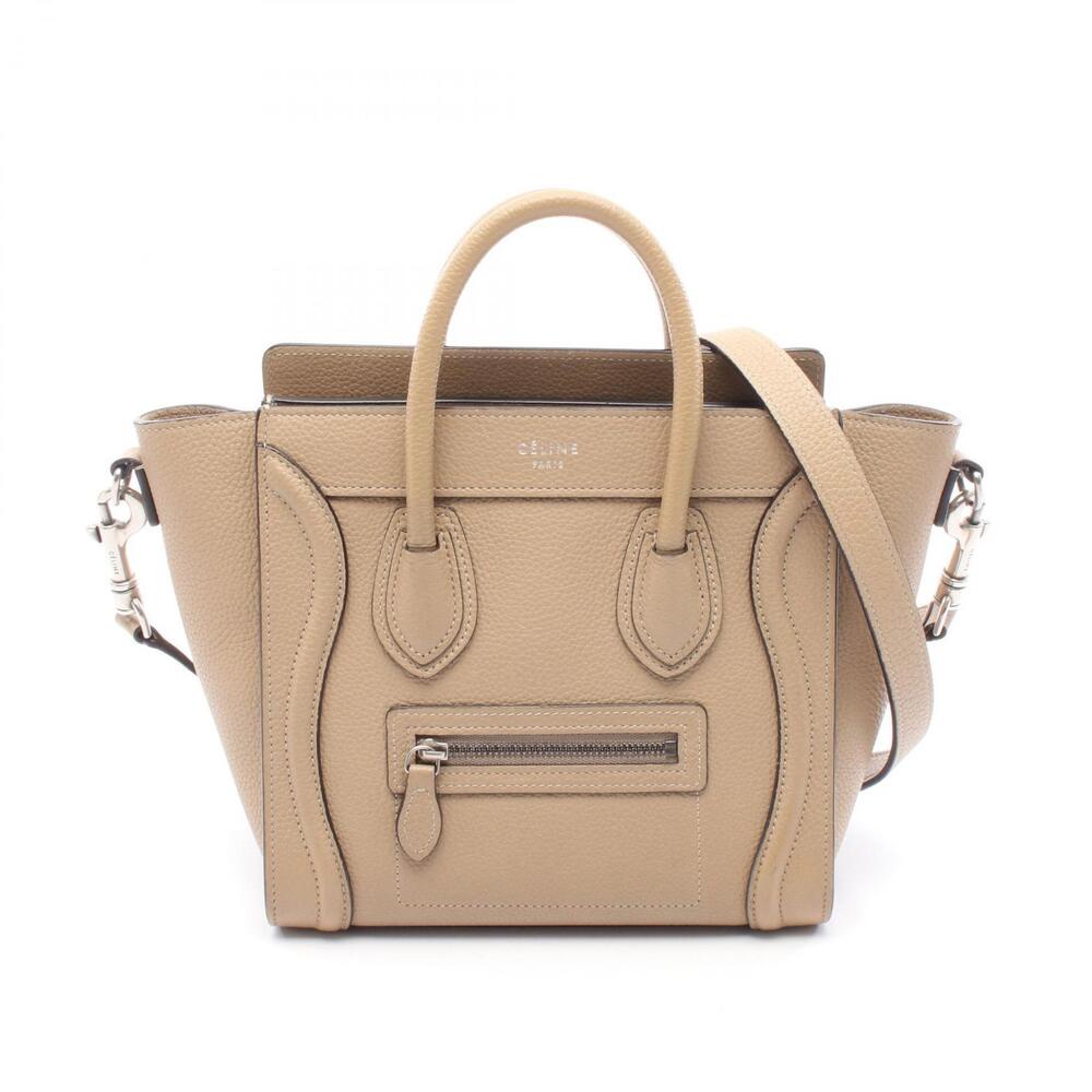 Celine Luggage Shopper Handbag Brown Leather